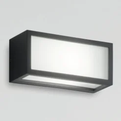 Applique Da Esterno-IsyLuce applique da esterno led 18w 4000k ip54 deco antracite