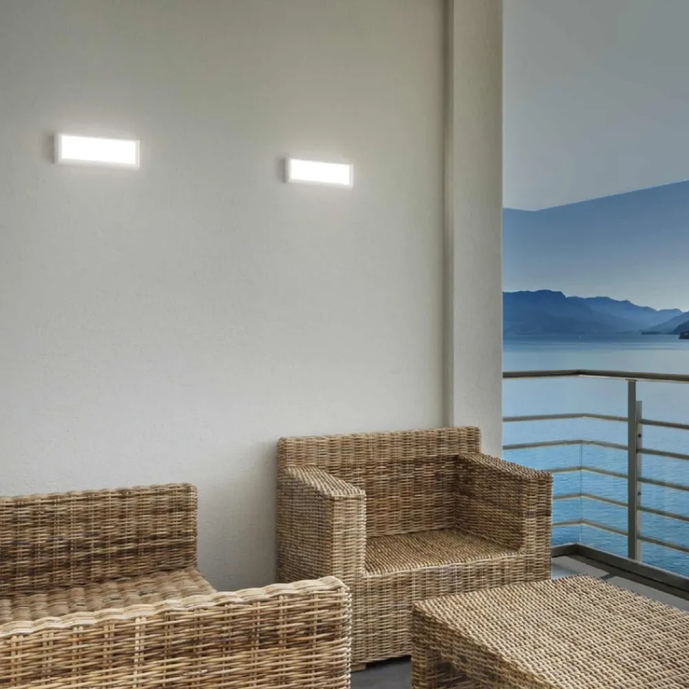 Applique Da Esterno-IsyLuce applique da esterno led 12w 3000k bianco