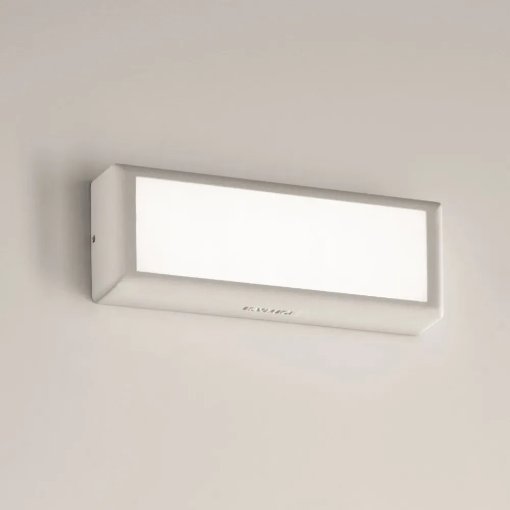 Applique Da Esterno-IsyLuce applique da esterno led 12w 3000k bianco