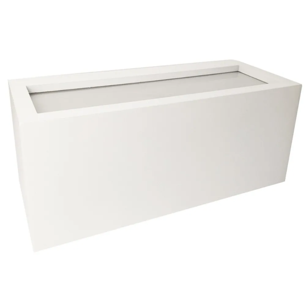 Applique Da Esterno-IsyLuce applique da esterno moderna bianco rettangolare