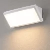 Applique Da Esterno-IsyLuce applique da esterno 12w 4000k bianco moderno anti corrosione
