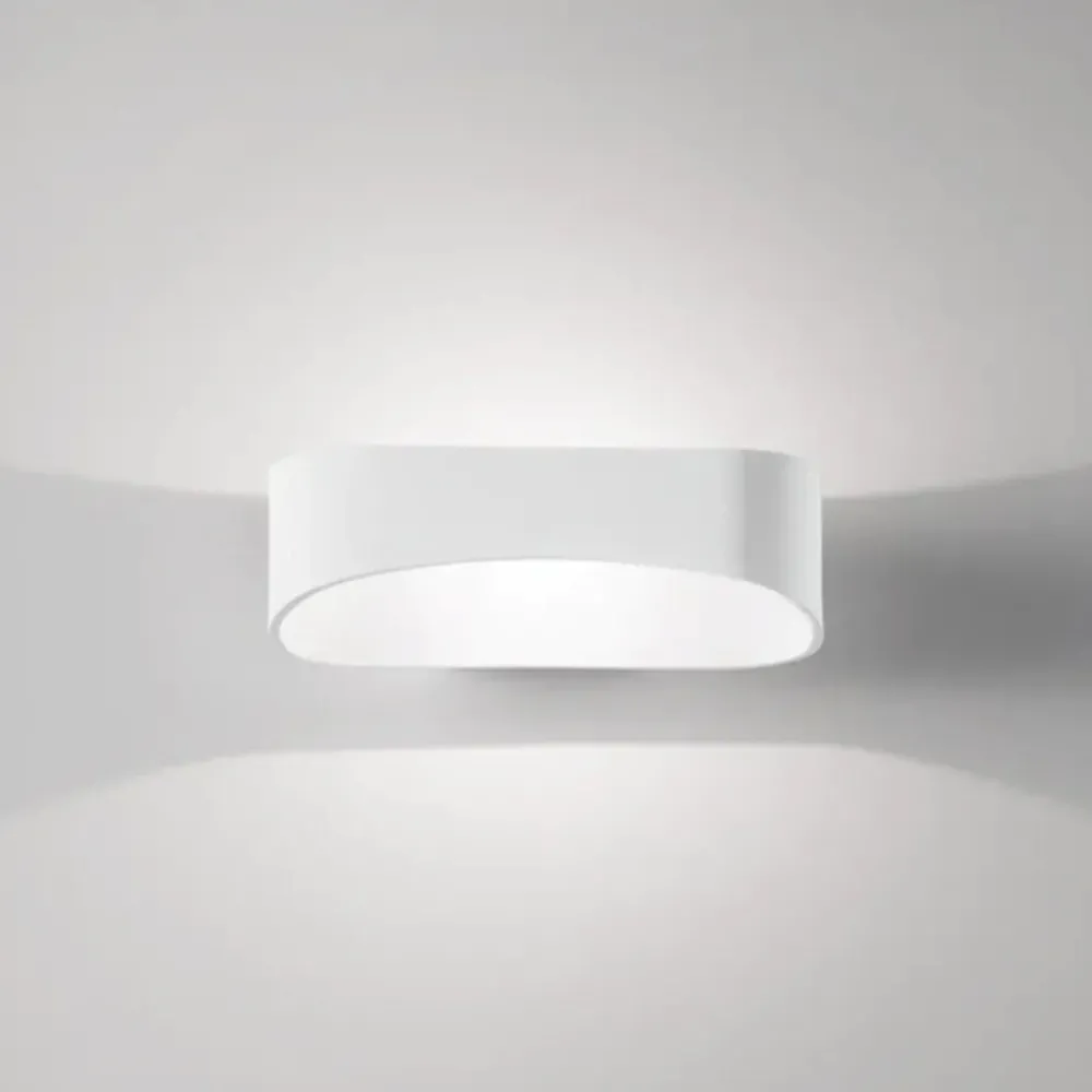 Applique Da Parete-IsyLuce applique da parete bianco led 20w 3000k moderna