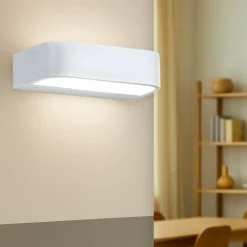 Applique Da Parete-IsyLuce applique da parete led 6w 3000k bianco moderna
