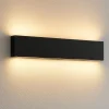 Applique Da Parete-IsyLuce applique da parete nera rettangolare led 36w cct dimmerabile
