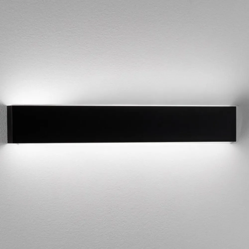Applique Da Parete-IsyLuce applique da parete nera rettangolare led 36w cct dimmerabile