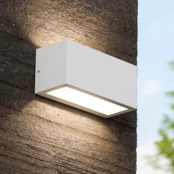 Applique Da Esterno-IsyLuce applique deco per esterno bianco r7s