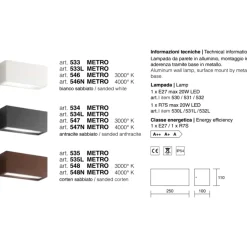 Applique Da Esterno-IsyLuce applique deco per esterno bianco r7s