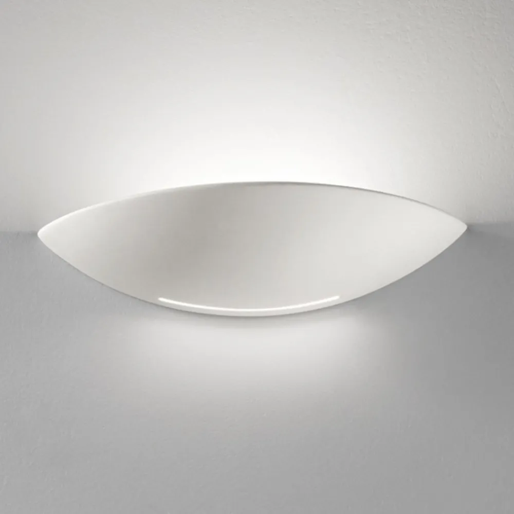 Applique Da Parete-IsyLuce applique di gesso bianco per interni
