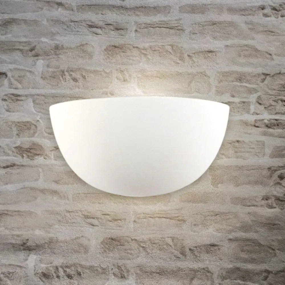Applique Da Parete-IsyLuce applique in gesso bianco