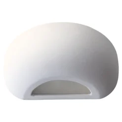 Applique Da Parete-IsyLuce applique in gesso bianco 2 verniciabile