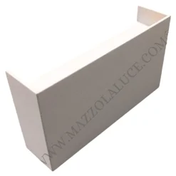 Applique Da Parete-IsyLuce applique led moderna 12w 3000k rettangolare bianco