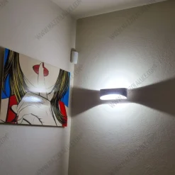 Applique Da Parete-IsyLuce applique led 20w 4000k bianco moderna per interni