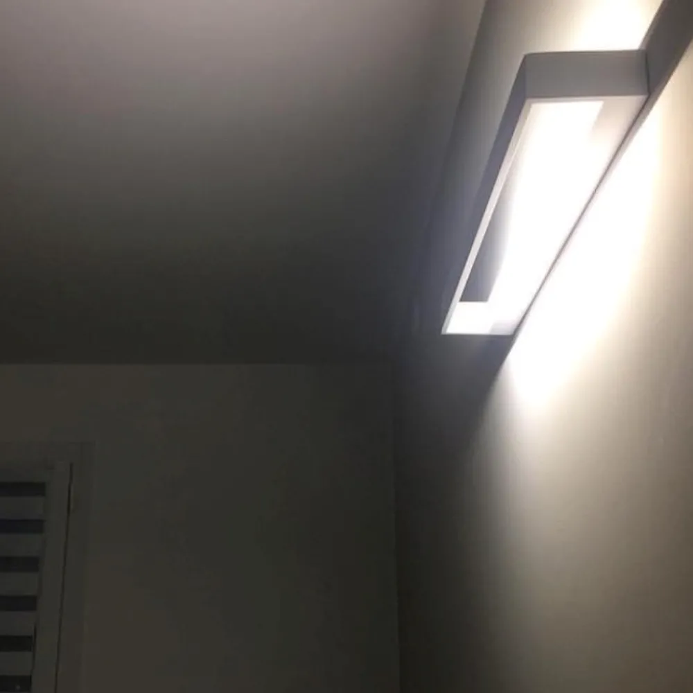 Applique Da Parete-IsyLuce applique led 12w 4000k bianco design moderno