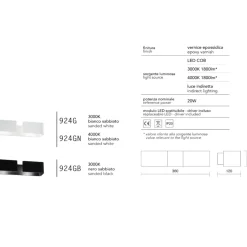 Applique Da Parete-IsyLuce applique led 20w 3000k design moderno bianco