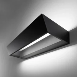 Applique Da Parete-IsyLuce applique led 18w 3000k 4000k moderno nero design