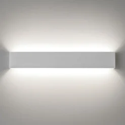 Applique Da Parete-IsyLuce applique led 24w 4000k moderno bianco rettangolare