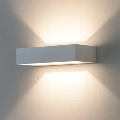 Applique Da Parete-IsyLuce applique led 12w 3000k rettangolare bianco moderno