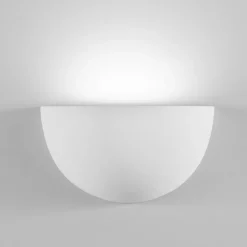 Applique Da Parete-IsyLuce applique led 12w 3000k rotondo in gesso bianco