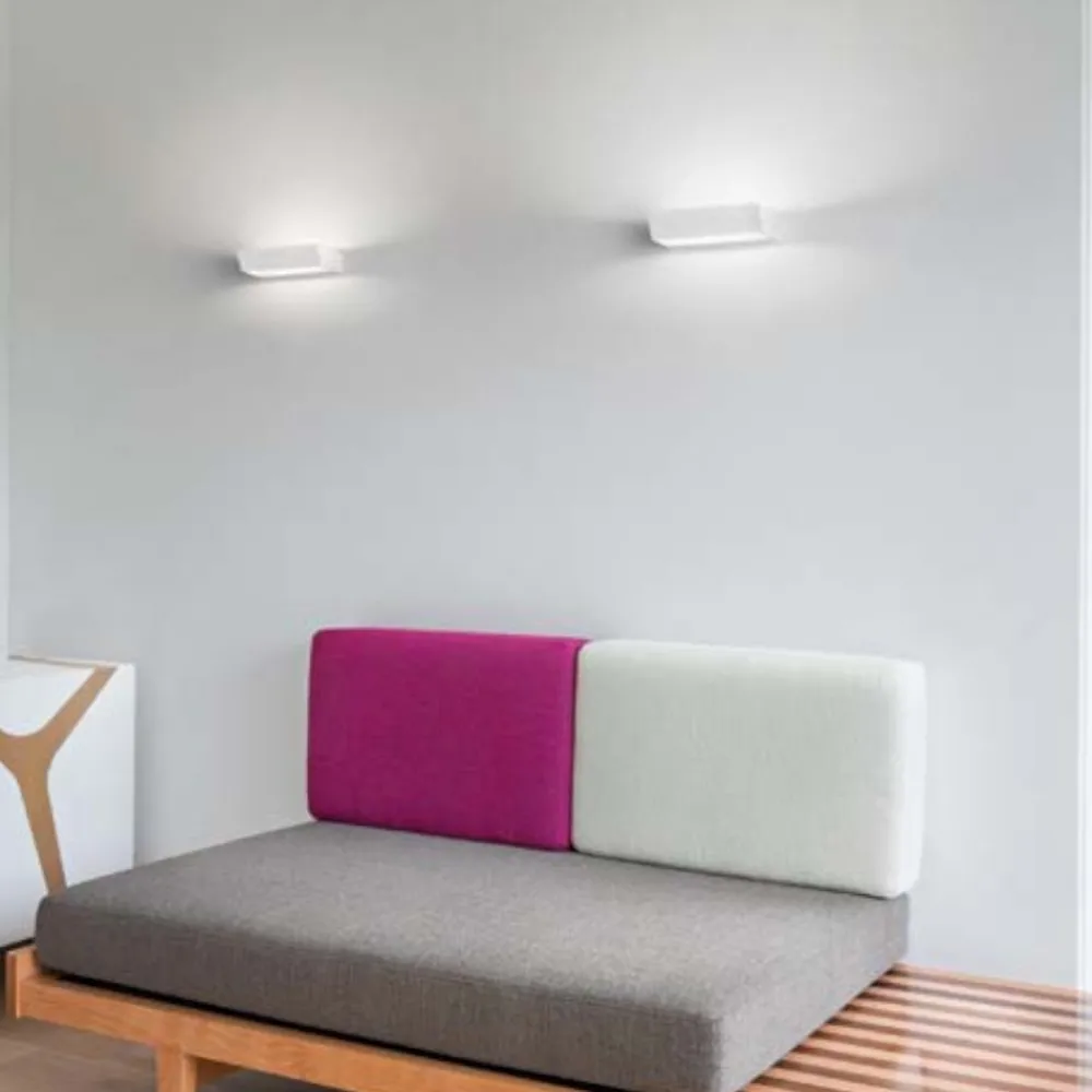 Applique Da Parete-IsyLuce applique moderna bianca led 18w 4000k