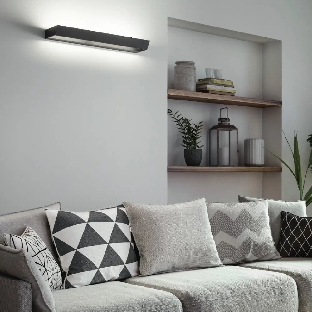 Applique Da Parete-IsyLuce applique moderna led 30w 3000k 4000k bianca design
