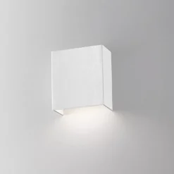 Applique Da Parete-IsyLuce applique moderno quadrato bianco led 6w 40000k