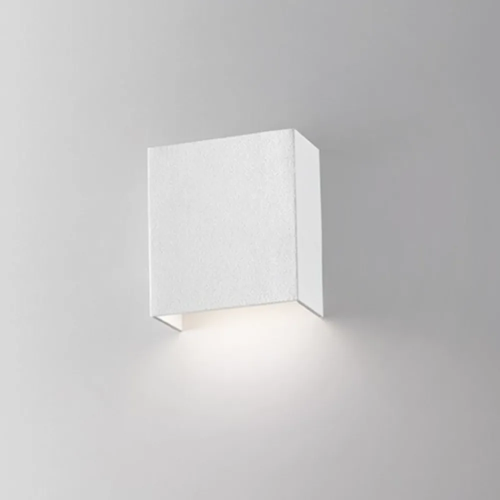 Applique Da Parete-IsyLuce applique moderno quadrato bianco led 6w 40000k