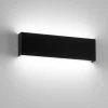 Applique Da Parete-IsyLuce applique nero led 18w 3000k moderna rettangolare