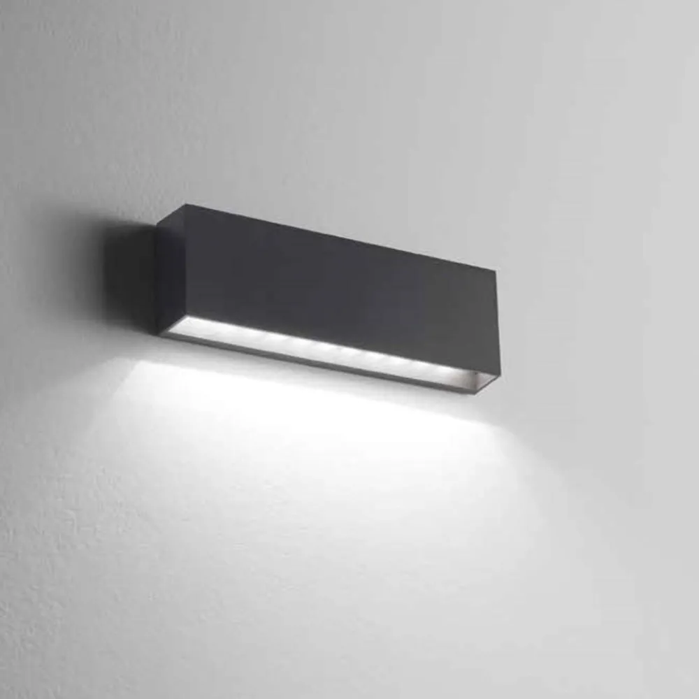 Applique Da Esterno-IsyLuce applique per esterni 3000k moderna cover antracite bianco