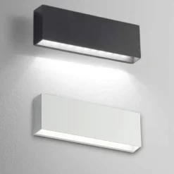 Applique Da Esterno-IsyLuce applique per esterni 3000k moderna cover antracite bianco