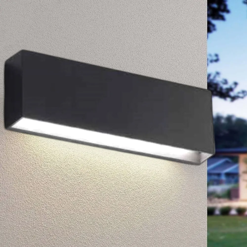 Applique Da Esterno-IsyLuce applique per esterni 3000k moderna cover antracite bianco