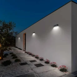 Applique Da Esterno-IsyLuce applique per esterni 3000k moderna cover antracite bianco