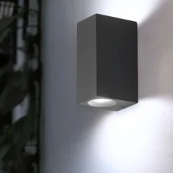 Applique Da Esterno-IsyLuce applique per esterno antracite biemissione