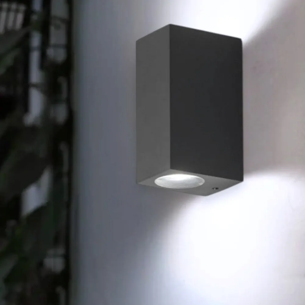 Applique Da Esterno-IsyLuce applique per esterno antracite biemissione