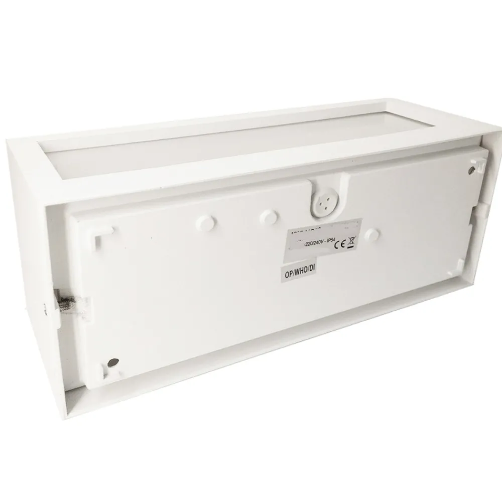 Applique Da Esterno-IsyLuce applique per esterno led 18w 4000k deco bianco moderna
