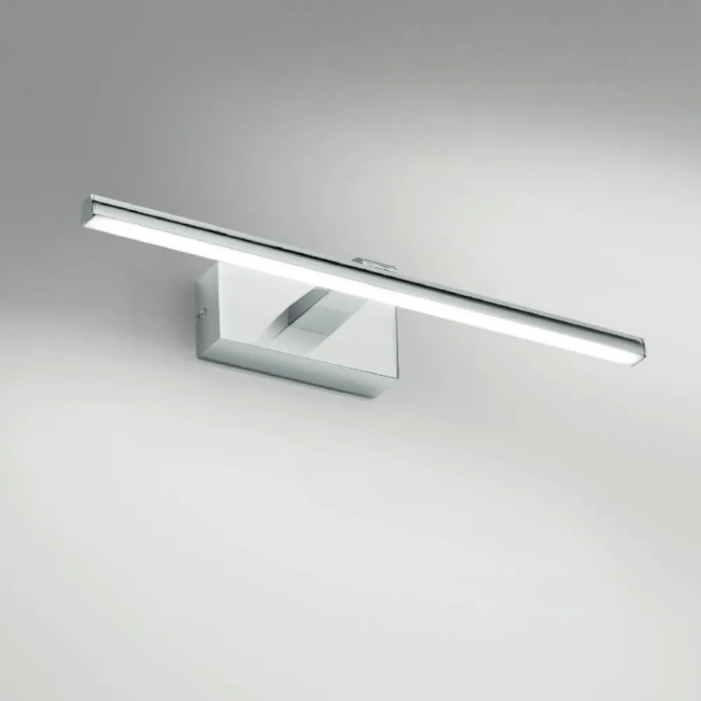 Applique Da Bagno-IsyLuce applique per specchio da bagno 8w 4000k cromo