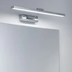 Applique Da Bagno-IsyLuce applique per specchio da bagno cromato led 12w 4000k