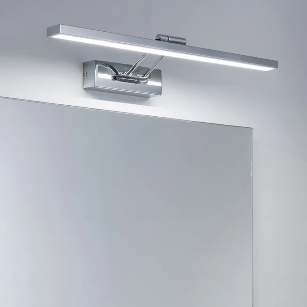Applique Da Bagno-IsyLuce applique per specchio da bagno cromato led 12w 4000k