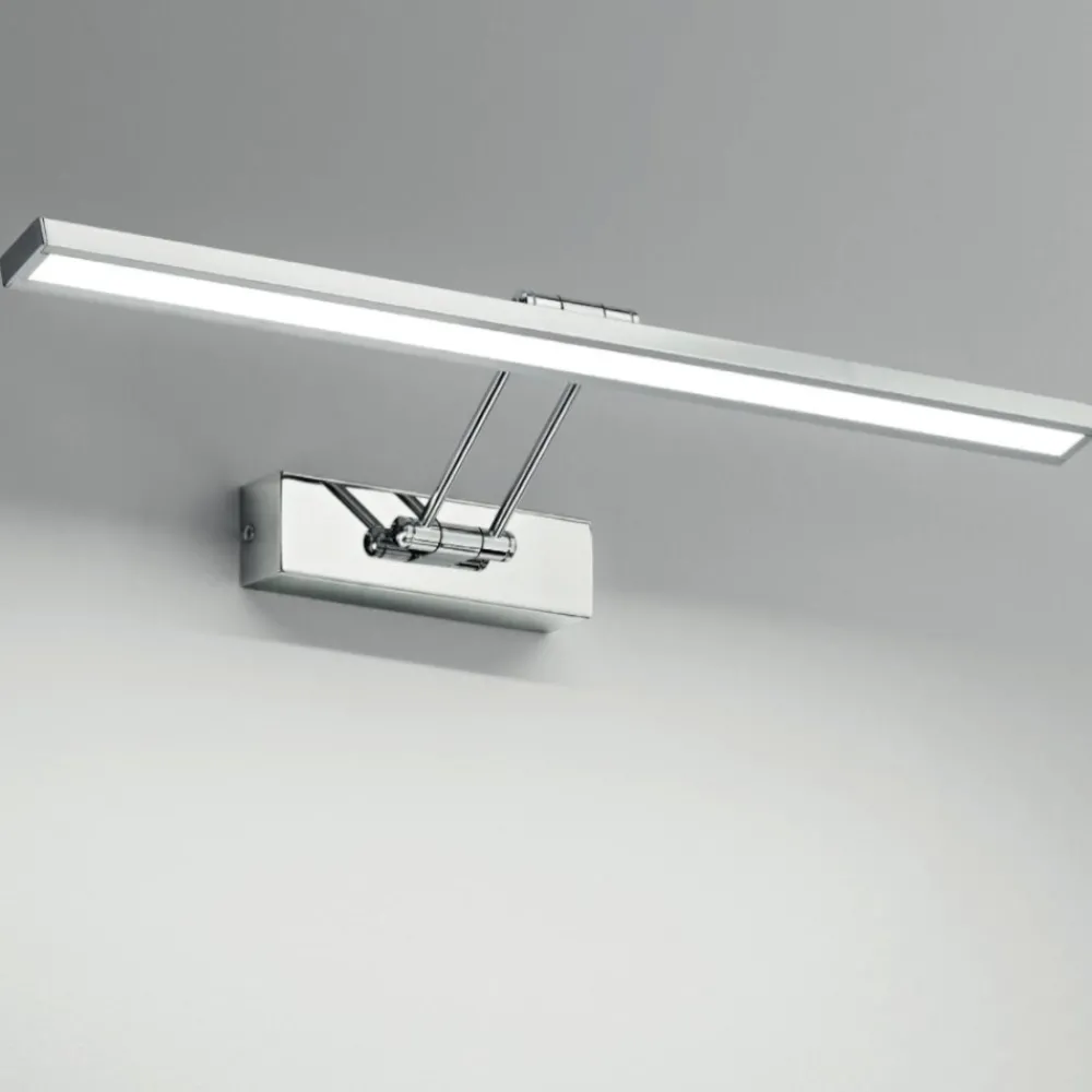 Applique Da Bagno-IsyLuce applique per specchio da bagno cromato led 12w 4000k