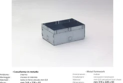 Accessori-IsyLuce cassaforma metallo per laterizio per applique codice 845