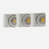 Faretti Da Incasso-IsyLuce cestello faretto gesso da incasso 3 luci