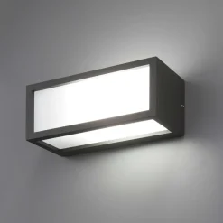 Applique Da Esterno-IsyLuce deco applique da esterno grigio antracite moderna