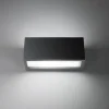 Applique Da Esterno-IsyLuce deco applique da esterno antracite rettangolare r7s