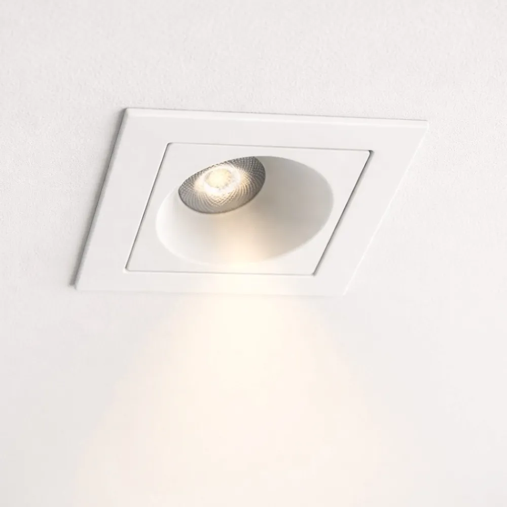 Faretti Da Incasso-IsyLuce exacta faretto da incasso bianco led 2w 3000k per controsoffitto
