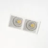 Faretti Da Incasso-IsyLuce faretto cestello 2 luci di gesso da incasso