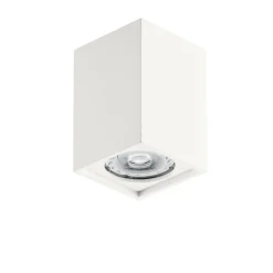 Faretti Da Soffitto-IsyLuce faretto cubo da soffitto gesso bianco per cucina