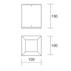 Faretti Da Soffitto-IsyLuce faretto cubo da soffitto antracite gu10