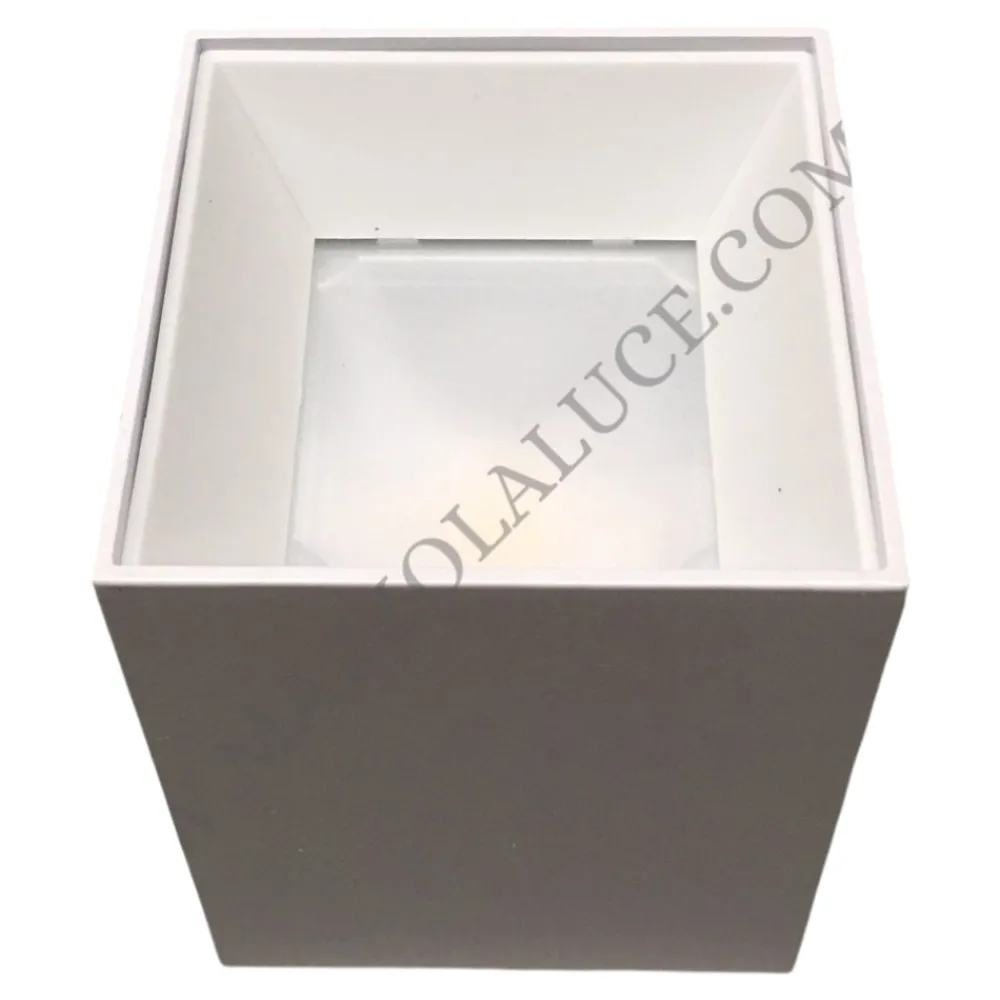 Faretti Da Soffitto-IsyLuce faretto cubo led 12w 4000k luce da soffitto bianco