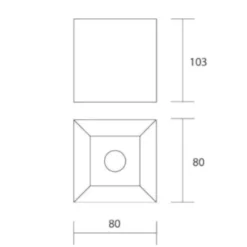 Faretti Da Soffitto-IsyLuce faretto cubo led 12w 4000k luce da soffitto bianco