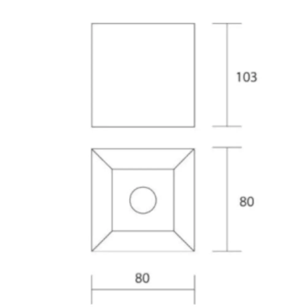 Faretti Da Soffitto-IsyLuce faretto cubo led 12w 4000k luce da soffitto bianco