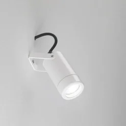 Faretti Da Esterno-IsyLuce faretto da esterno bianco orientabile anti corrosione